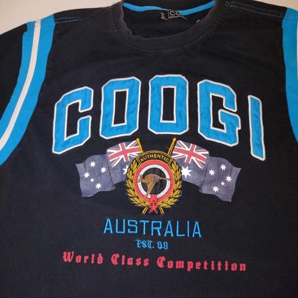 Vintage COOGI World Class Competition Australia Applique Logo Short Sleeve Tee - Picture 6 of 7